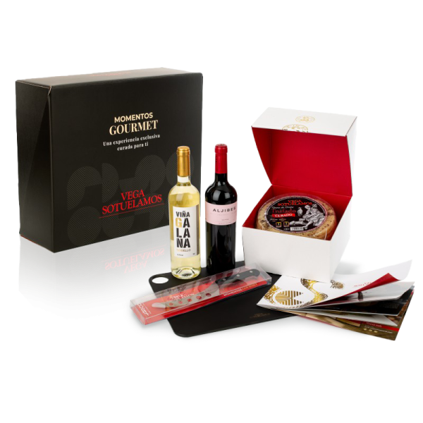 Pack Premium queso trufa negra 3kg, vinos Aljibes y set tabla de quesos grande